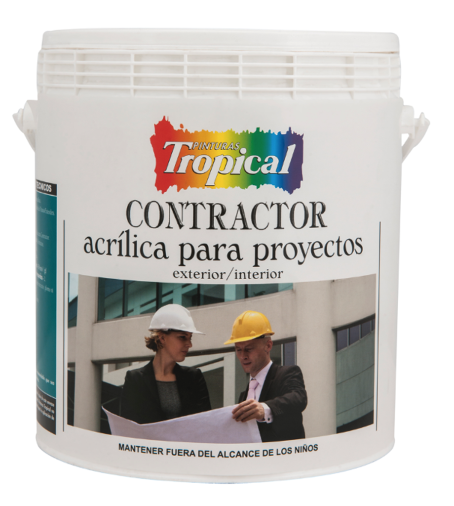 PINTURA TROPICAL ACRILICA VERDE MANZANA 81 GAL CONTRACTOR